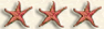 3 wedding starfish