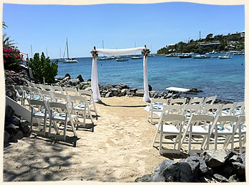 Weddings at Elysian Beach St Thomas Virgin Islands