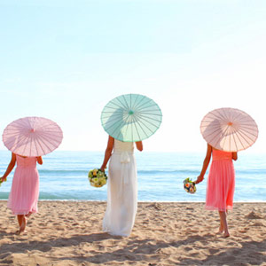 paper umbrellas for weddings