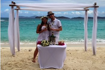 tropical island wedding
