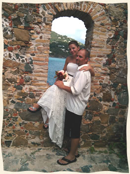married  at historical fort on hassle island