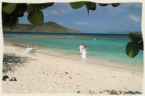 Perfectly secluded intimate island wedding - Lindquist Beach, St. Thomas