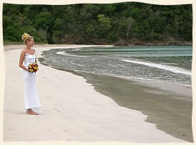 beautiful bride on the beach