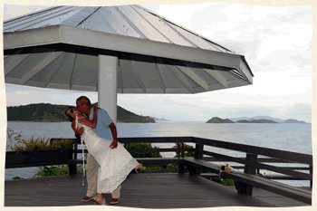 Point Pleasant Gazebo wedding US Virgin Islands