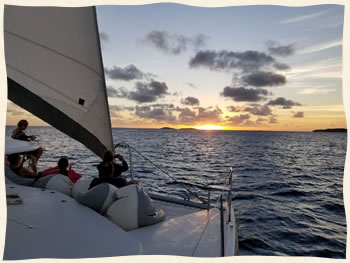 sailing away married at sea Virgin Islands