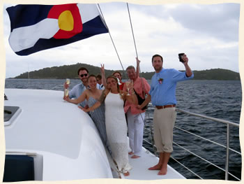 Amazing ways to get married - Virgin Island sailing weddings.