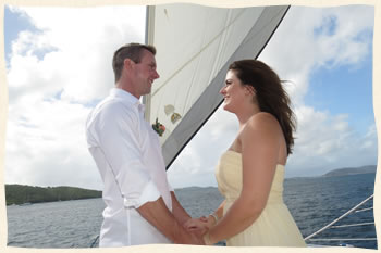 Wedding vows at sea - St. Thomas US Virgin Islands