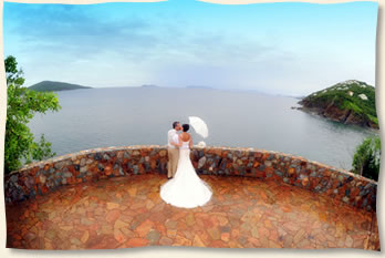 Married at villa on St. Thomas US Virgin Islands